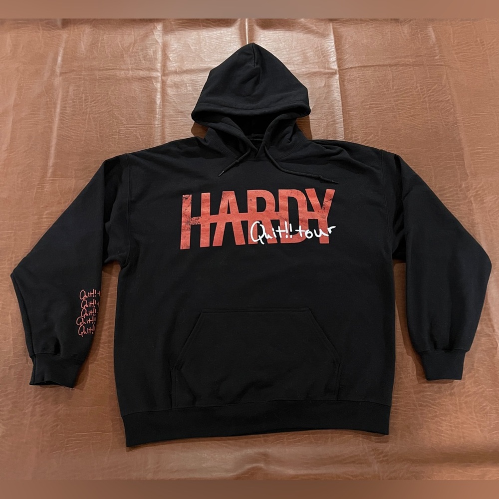 Hardy Band Hoodie Sweatshirt - Dual Sided - Tour Dates - Size XL